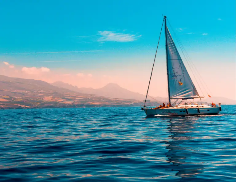 Sailboat in the open seas